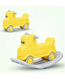 2-in-1 Yellow Push & Ride-On Car for Kids