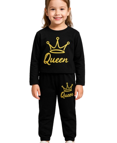 Girls Black Coord Set | Top and Bottom Set