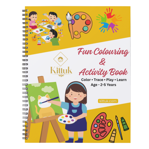 Kittuk Fun Coloring& Activity Book for Age 3-6 Years