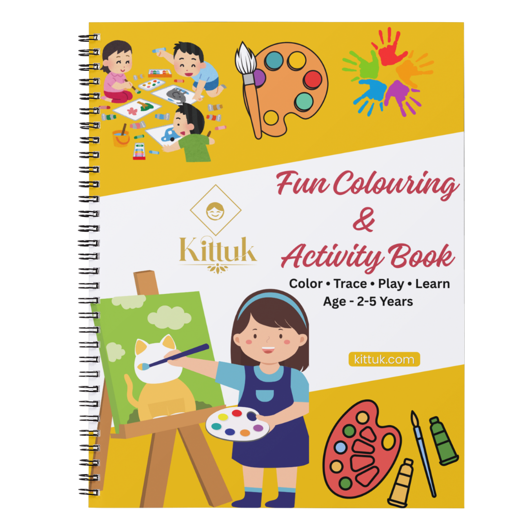 Kittuk Fun Coloring& Activity Book for Age 3-6 Years