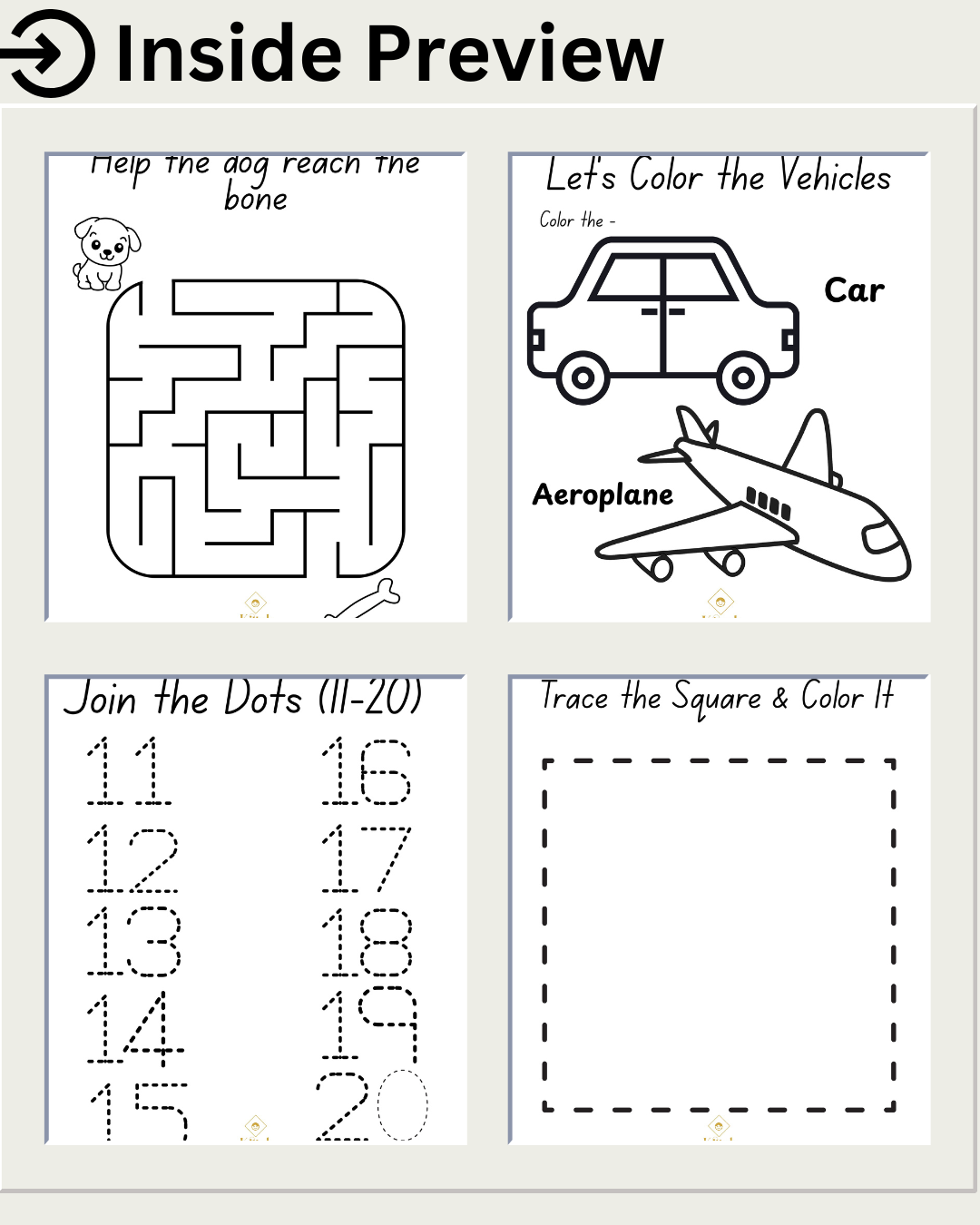 Kittuk Fun Coloring& Activity Book for Age 3-6 Years - Image 3