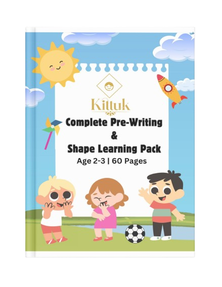 Instant Digital Pdf Pre-Writing Practice Workbook for Kids | 2-3 Years