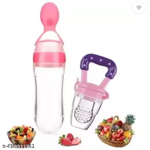 Spoon Feeding Bottle with Fruit Nibbler | Combo Offer of 2