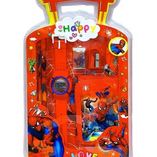 7 In 1 Stationery Gift Set For Children | Red | Trolley Bag |