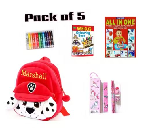 Kittuk School & Learning Combo – Pack of 5 | School Kit | 3+ Years